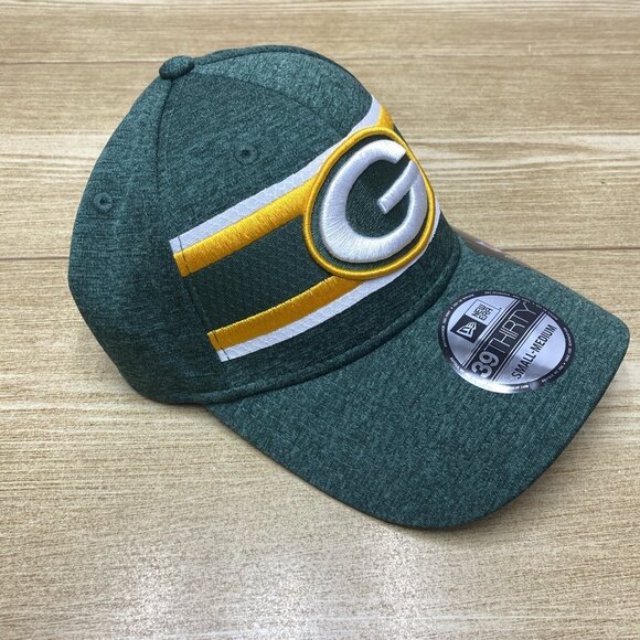 Green Bay Packers Baseball Cap New Era 39Thirty Fitted Hat NFL Small/ Medium - Picture 3 of 9